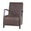 Fauteuil Vega bruine stof