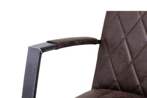 Fauteuil Vega bruine stof