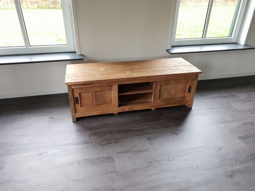 Tv dressoir teak 145 cm