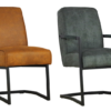 Eetkamerstoel industrieel "Amber" Leverbaar in diverse kleuren!