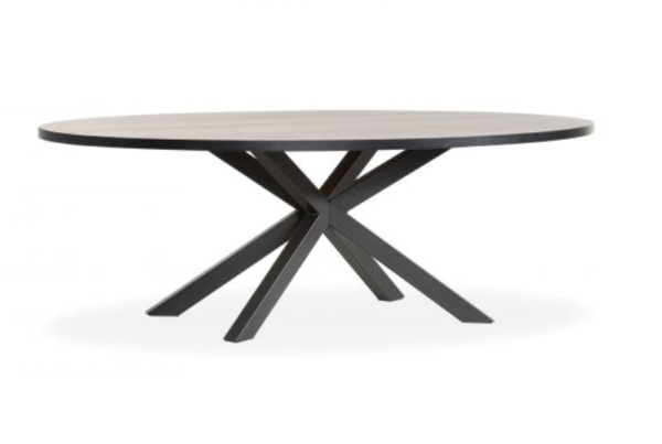 Eettafel ovaal lamulux Scarlet - twee afmetingen- 14 kleuren