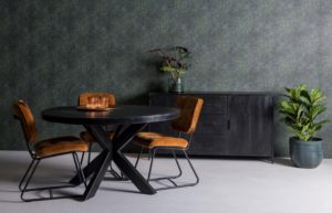 Eettafel Kala black rond- diverse afmetingen