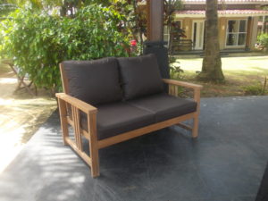 Teak lounge set "Swedia" + gratis zitkussens