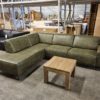 Voorraad/Showroom sale - Hoekbank Levi stof groen eindstuk links (ook in spiegelbeeld)