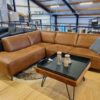Voorraad/Showroom sale - Hoekbank Levi stof cognac eindstuk links (ook in spiegelbeeld)