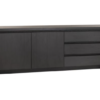 Dressoir Milanello groot lamulux kleur noir-zwart 242 cm