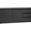 Dressoir Milanello klein lamulux kleur noir-zwart 212 cm