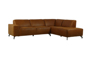 Hoekbank Levi cognac
