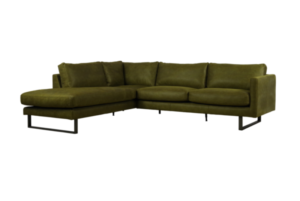 Hoekbank Naomi microleder groen