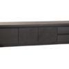 Tv kast Milanello groot lamulux kleur noir-zwart 208 cm