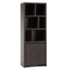 ilanello 1dr-6vak lamulux kleur noir-zwart 73 cm