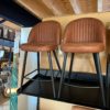 Showroom sale - 2x barstoel Enzo cognac