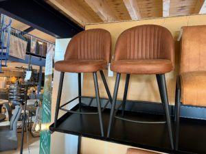 Showroom sale - 2x barstoel Enzo cognac