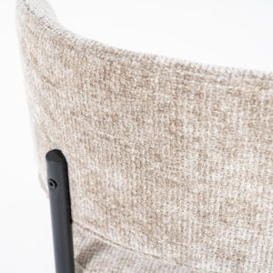 Eetkamerstoel "Oasis" Zonder Armleuning | leverbaar in Beige, bruin, taupe