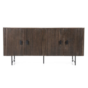 Dressoir Remi 4-drs. - bruin 95662 170x45x80 cm Mango hout & Metaal