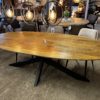 Showroom sale - Eettafel mangohout ovaal verjongd blad- 240x110 cm