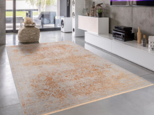 Vloerkleed Farbe Grande kleur 318 Goud/creme - Leverbaar in 9 afmetingen