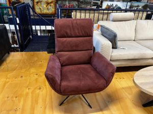 Showroom sale - Draaifauteuil microleder rood