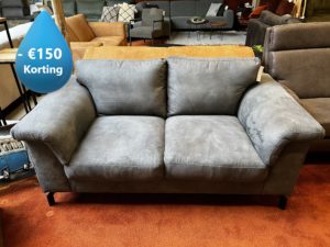 Showroom sale - 2 zits bank Andy grijze stof