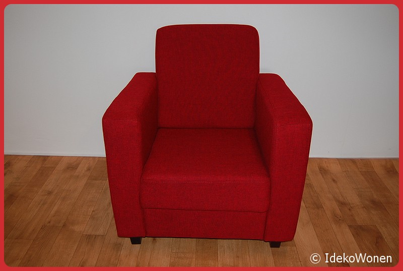 Fauteuil 'King' Rood