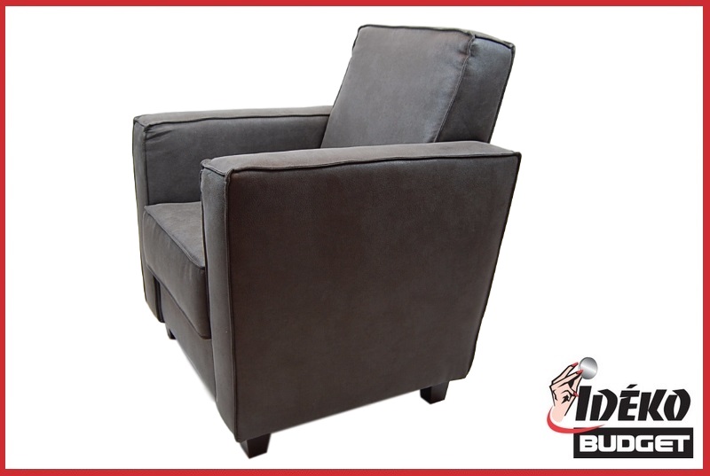 Fauteuil 'Enno' stof antraciet