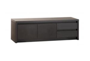 Tv kast Milanello midden lamulux kleur noir-zwart 159 cm